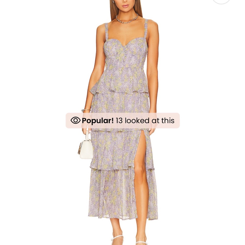 ASTR lilac corset dress